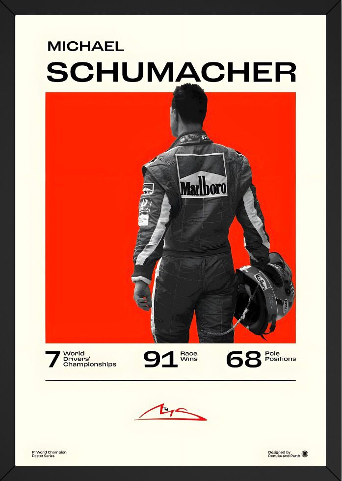 Micheal Schumacher poster